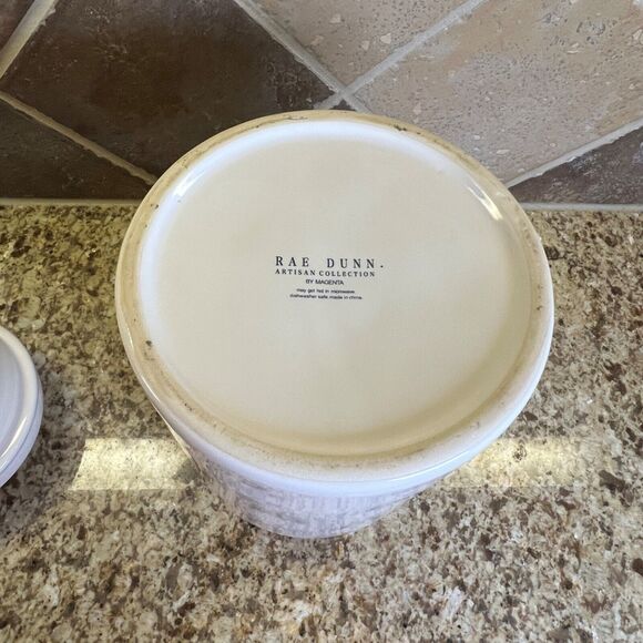 Rae Dunn Crown Large Good Dog Ceramic Treat Container Lidded Food Canister Lid - Picture 9 of 10